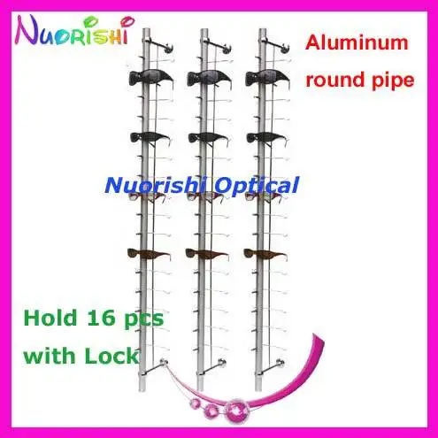 Держатель HC16L 16 шт. настенный стеллаж для солнцезащитных очков с замком