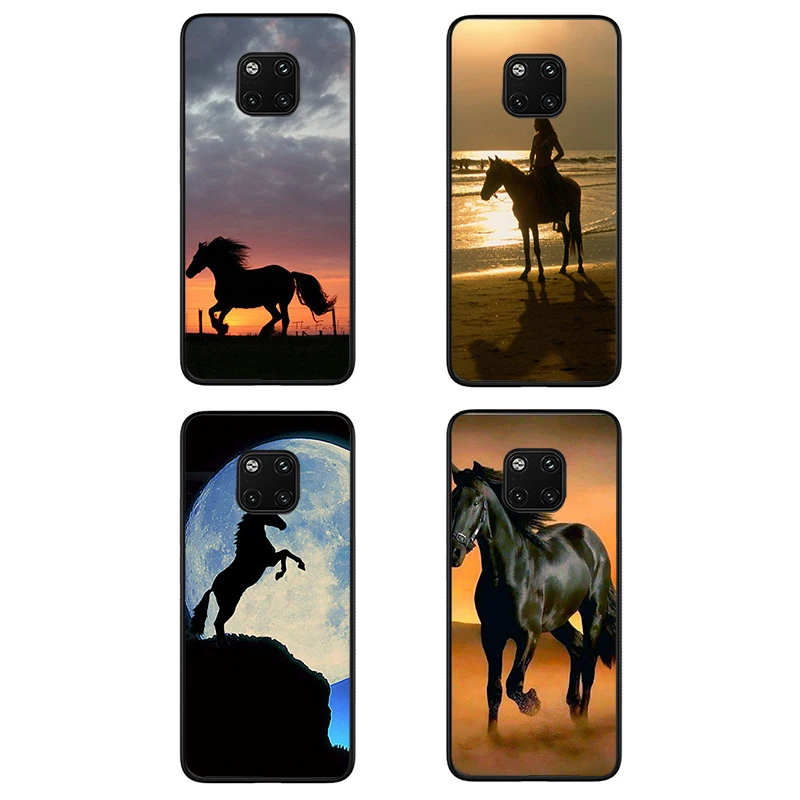 Мягкий чехол для телефона Running horse Huawei Y5 6 7 Prime Y9 Mate 10 20 30 Pro Lite Nova 3 3i | Мобильные