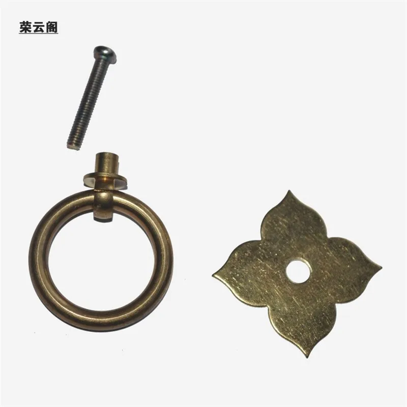 35 мм ящика Ручка Потяните ручки латунная фурнитура китайская мебель двери шкафа