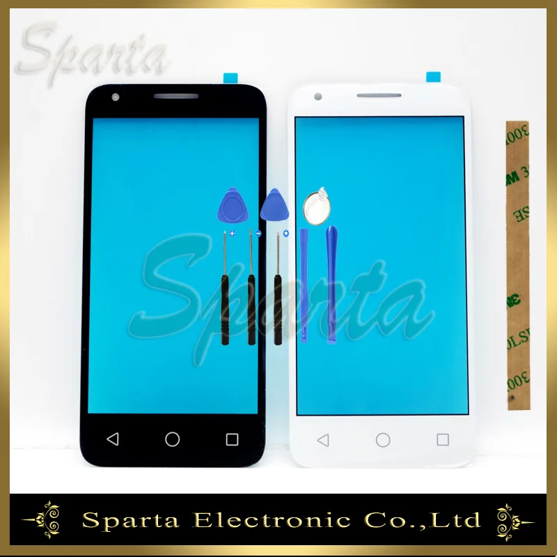 4," дюймовый внешний стеклянный объектив для Alcatel One Touch 5019 5019A 5019X 5019D OT5019 Переднее стекло с наклейкой 3M No Touch