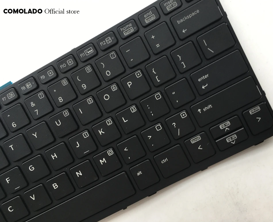 Английская Клавиатура США для HP PRO X2 612 G1 с подсветкой рамкой клавиатуры US Layout |