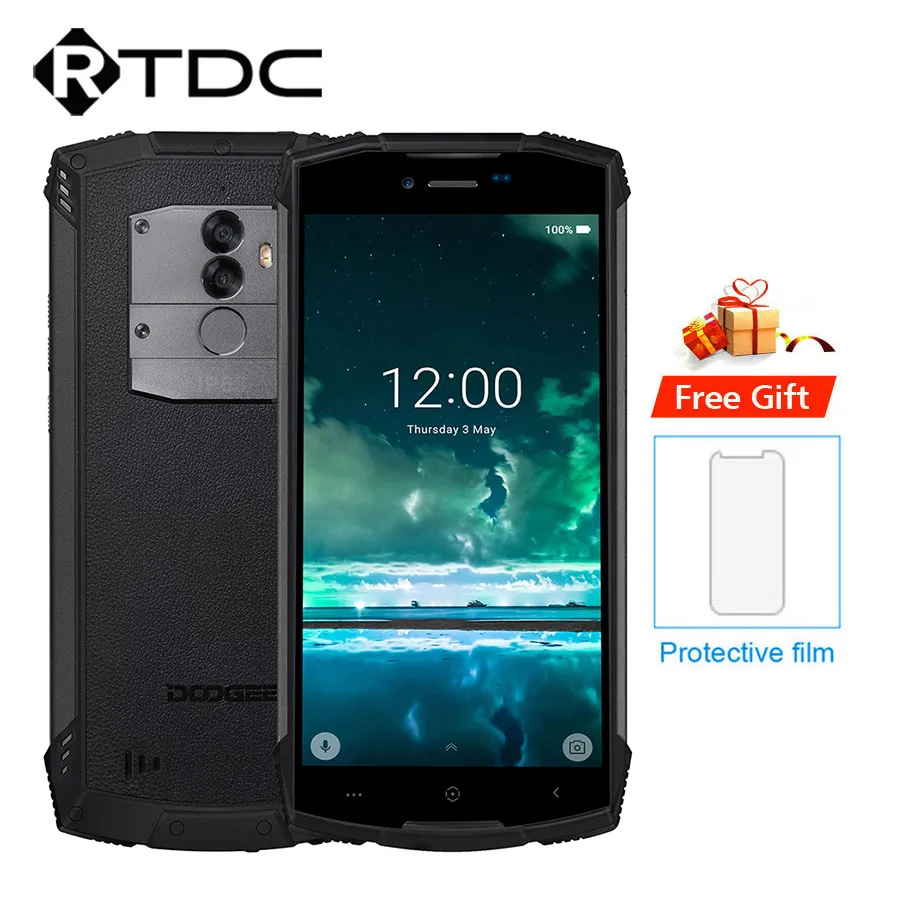 DOOGEE S55 Lite IP68 Водонепроницаемый Android 8 1 2 Гб ОЗУ 16 ПЗУ 5500 мАч MTK6739 Dual SIM VoLTE 13 0 МП 5 дюйма