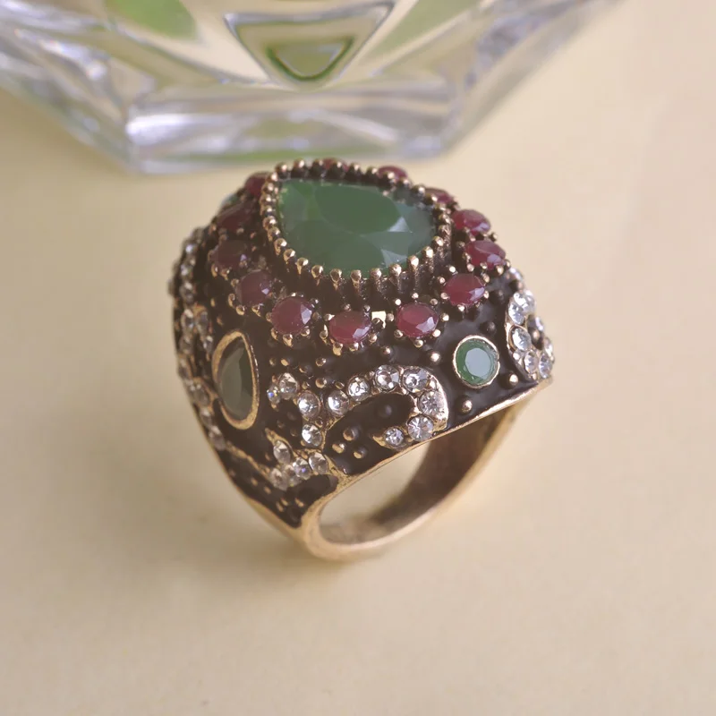 Королевские турецкие кольца Синие Ювелирные изделия Anillo Turco аксессуары