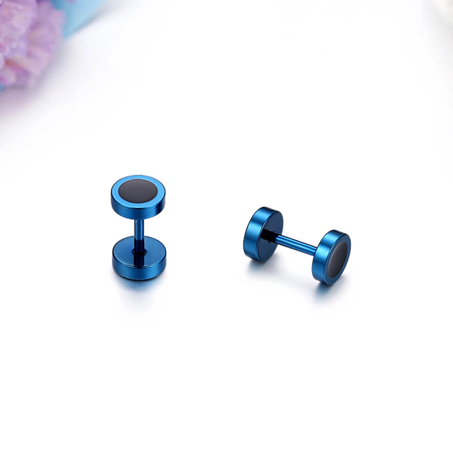 BONISKISS Unisex Classic Simple Stub Earrings Stainless Steel Men Round Jewelry Decoration 2Pcs Aretes Dropshipping | Украшения и