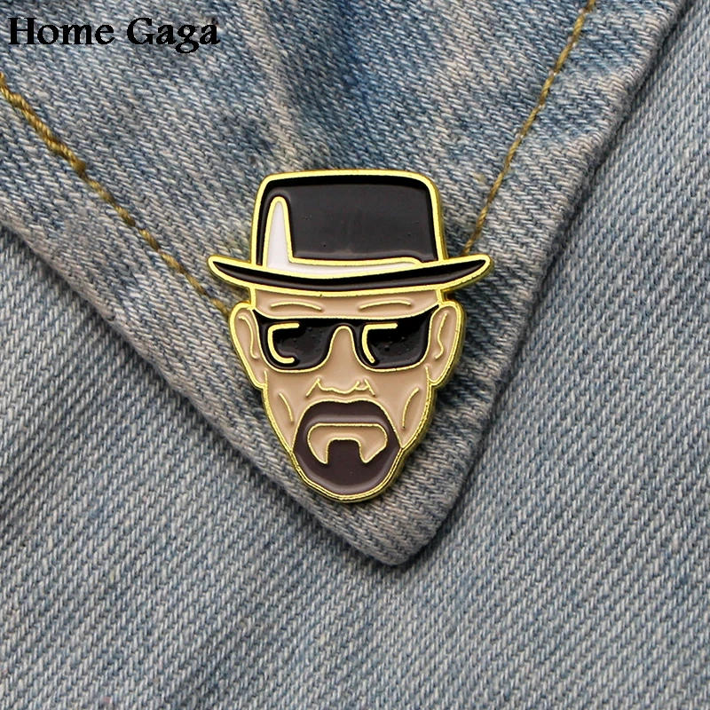 Homegaga Breaking Bad Metal цинковые эмалированные булавки трендовые медали рюкзак рубашка