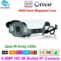 Lihmsek H.265 Onvif 5 Мп 1/2. 5 CMOS безопасности Пуля мегапиксельная P2P фиксированный объектив с PoE сети CCTV IP камера с бесплатным кронштейном