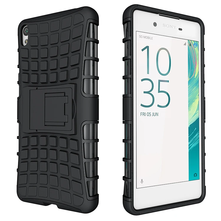 Hybrid Hard Case for Sony Xperia XA on F3112 F3111 Rugged Armor Bumper Shock Proof Silicone Cover Holder |