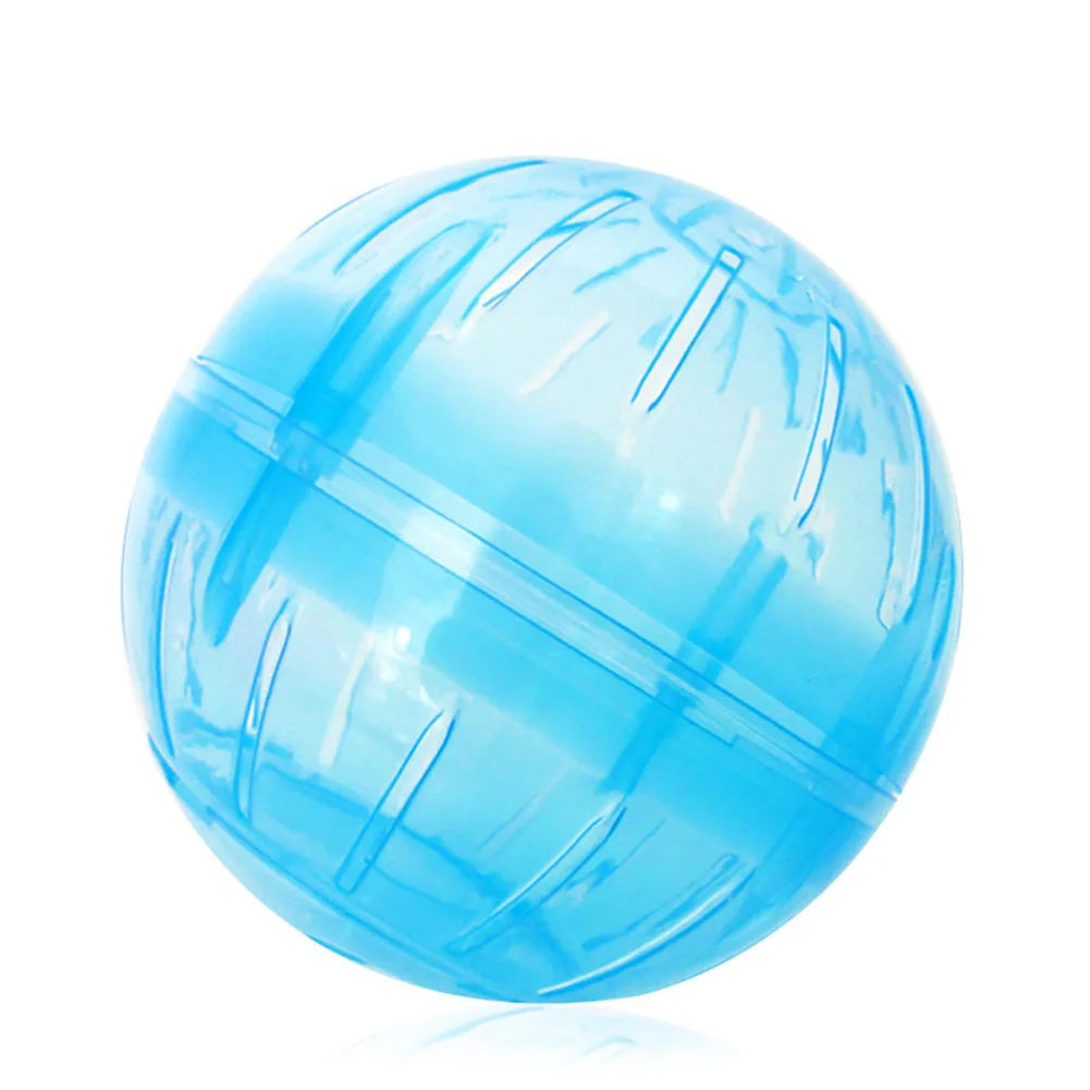 Blue Мячик для хомяка, питомец, грызун, мыши крысы, игрушка для бега, пластмассовый мяч для маленьких домашних животных, TB, распродажа - Цвет: Blue