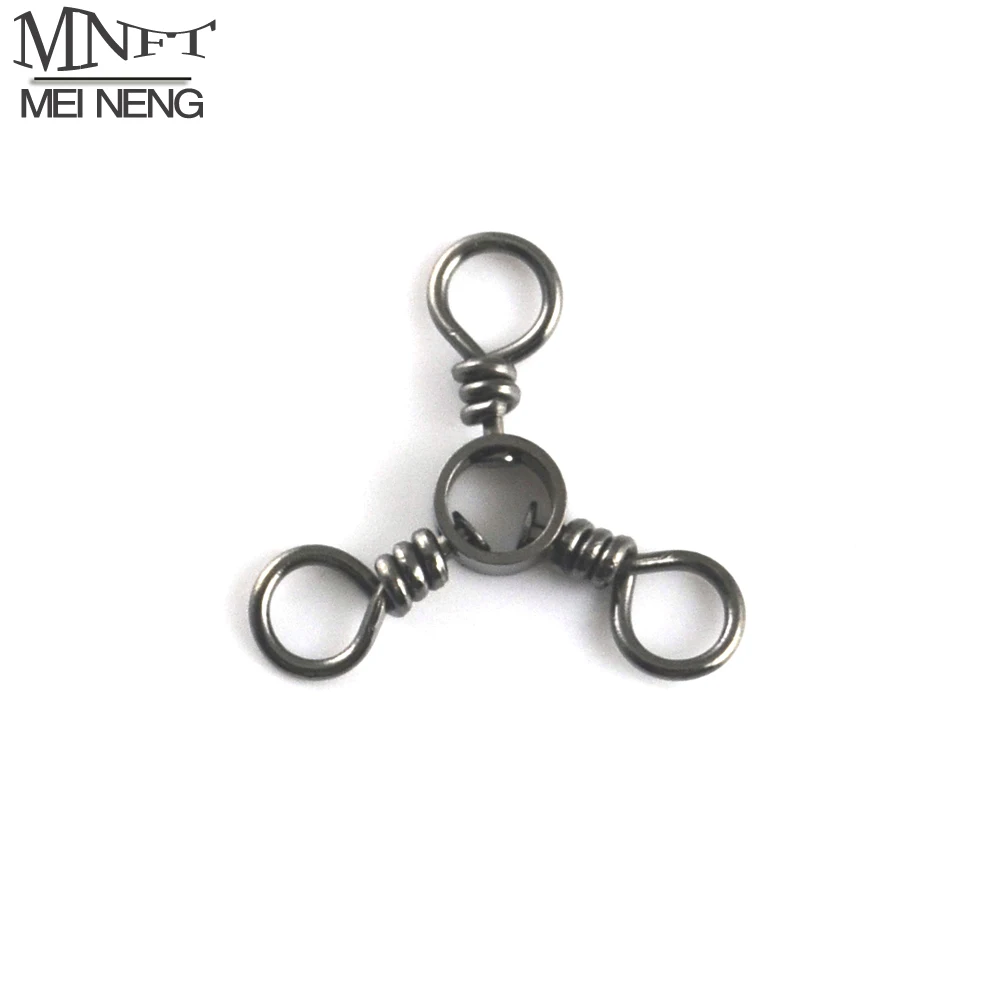 MNFT 200 шт./лот рыболовные снасти тройные вертлюжные Вертлюги соединители