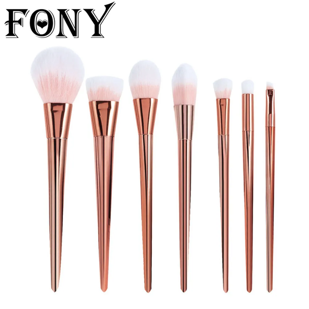 2017 Makeup Cosmetic Brushes Set 7Pcs Superior Professional Contour Brush Powder Foundation Eyeshadow Lip Tool | Красота и здоровье