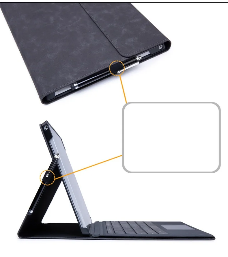 Чехол для планшета для microsoft Surface pro 4 Чехол pro 5 6 рукав водонепроницаемый кожаный защитный чехол-раскладушка