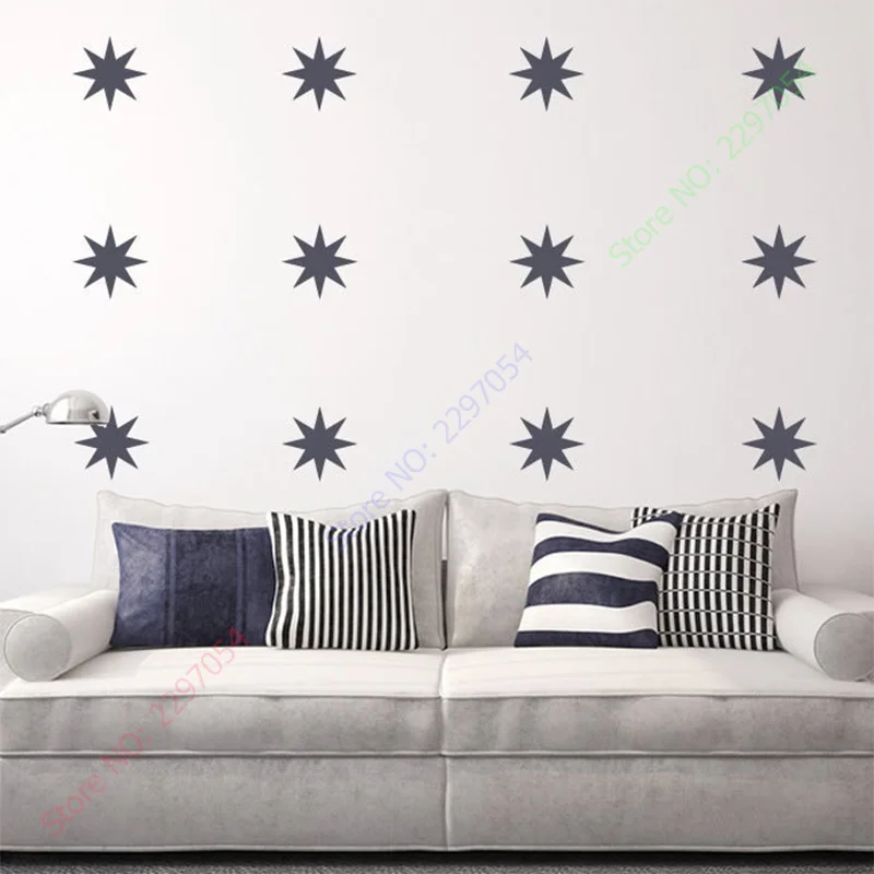 

Points Stars Vinyl Wall Sticker Wall Decals Art For Kids,Nursery Room Decor Wall Stickers muurstickers home decor 36pcs/set