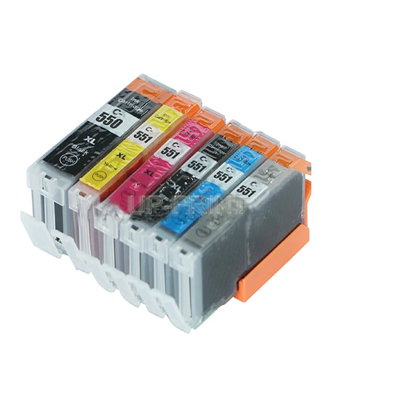 Картридж для принтера Canon MG6350 MG7150 MG7550 IP8750 pgi550 CLI 551 GY|ink cartridge|ink cartridge for canoncompatible ink |