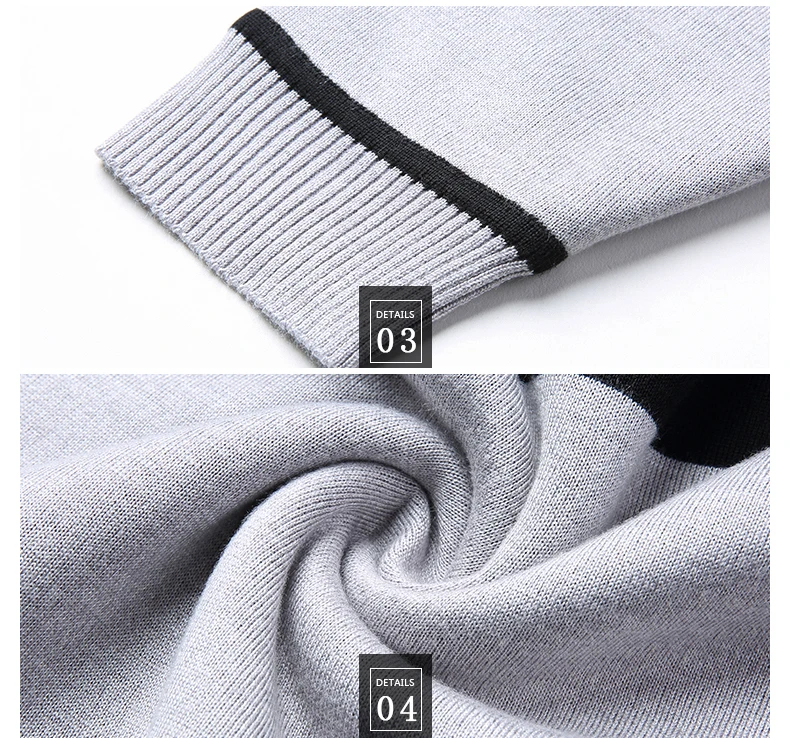 Новинка, дизайнерский пуловер, полосатый мужской свитер, мужской толстый зимний теплый трикотажный свитер, мужские облегающие вязаные свитера 50566