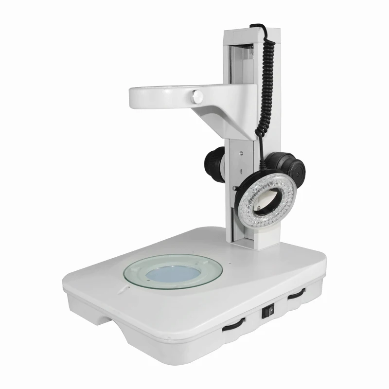 

ZJ-618 76mm LED Dual Illuminated Light Fine Focus Track Stand Microscope Stand