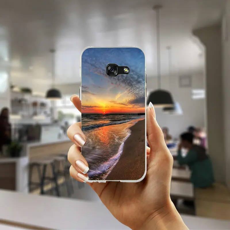 Hot Summer Palms Trees Style Soft TPU Silicone Phone Cases Bags For Samsung Galaxy J1 J2 J3 J5 J7 A3 A5 A7 2016 2017 Coque Cover | Мобильные