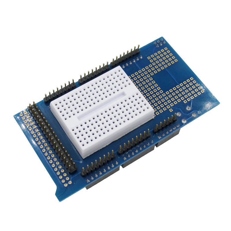 

Brand New Prototype Shield Protoshield V3 Expansion Board with Mini Bread Board MEGA + White breadboard
