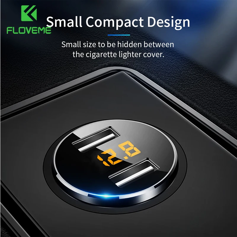 FLOVEME 3.6A Dual USB быстрое автомобильное зарядное устройство прикуриватель для Xiaomi 8