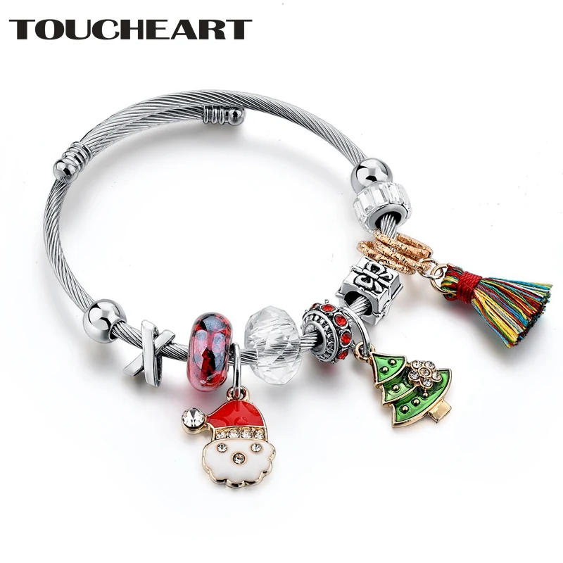 

TOUCHEART Handmade Adjustable Bracelets & Bangles Charms For Women Stainless Steel Friendship Bracelet Christmas Gift SBR180131