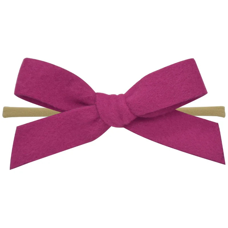 Top Sale 36pc/lot New 3.2&quot Felt Bows Nylon Headbands For Girls Hair Accessories Baby Buotique Fabric Barrettes Hairgrips | Аксессуары