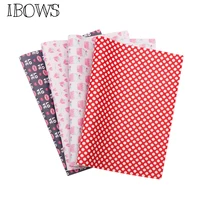 ibows 2230cm synthetic leather fabric valentines day faux vinyl leather printed fabric diy hairbow crafts sewing material