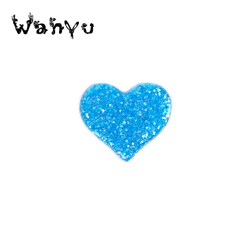 40pcs Sequins heart Padded Patches Appliques For handmade accessories diy hair bow craft | Дом и сад