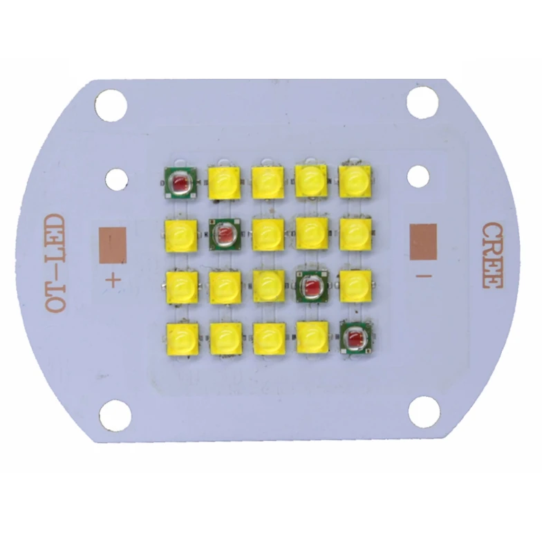 Cree 30 Вт 50 Вт 60 Вт CREE XTE высокомощный светодиодный Диод с высоким коэффициентом цветопередачи термоэлектрический разделительный медный PCB светильник для наводнения растительный светильник - Испускаемый цвет: CREE 50-60W LED