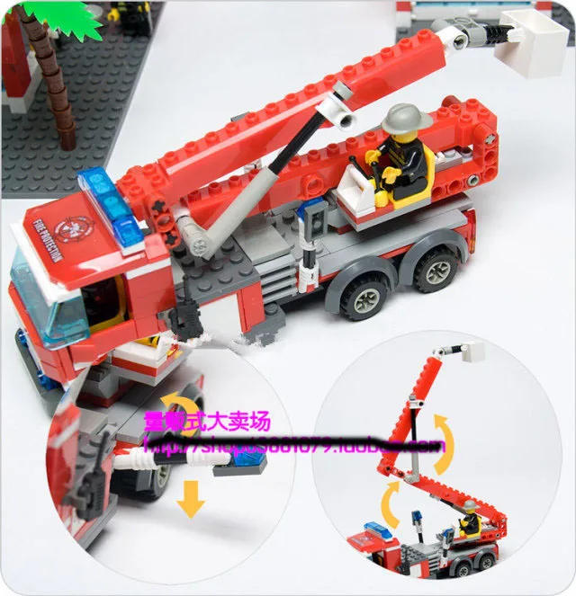 Kazi Fire Fight Series Command Center Building Block Sets 774pcs Enlighten Educational DIY Construction Bricks toys 8051 | Игрушки и