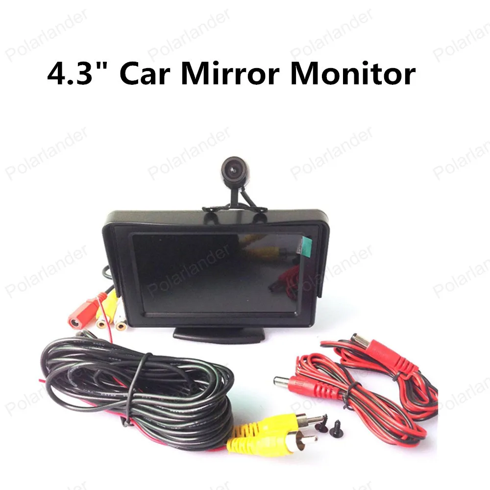 

4.3" TFT Car Mirror Monitor LCD Display 480 x 272 resolution with Reversing Back Up Cam Kit