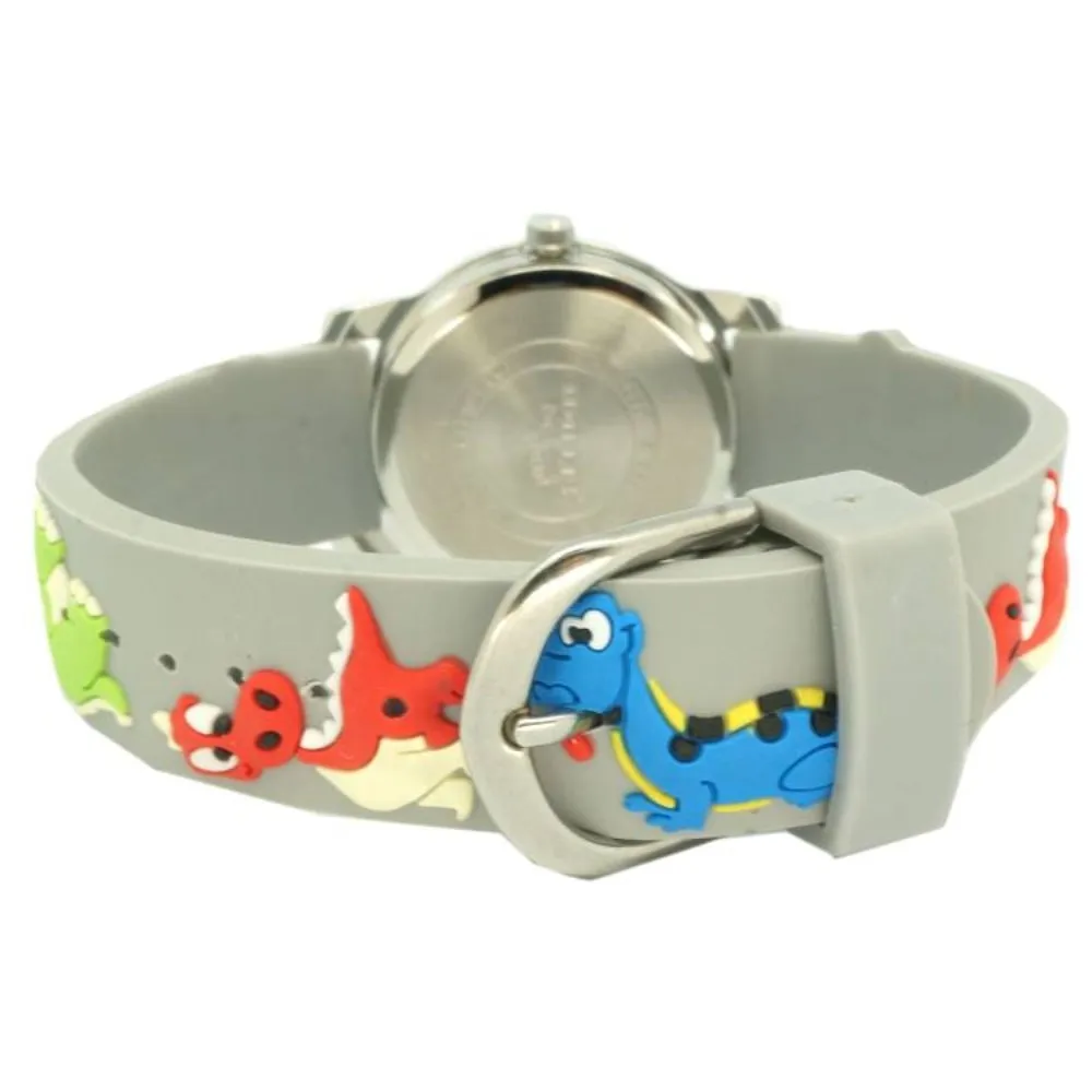 Уиллис водонепроницаемые детские часы с динозавром 3D Мультяшные силиконовые