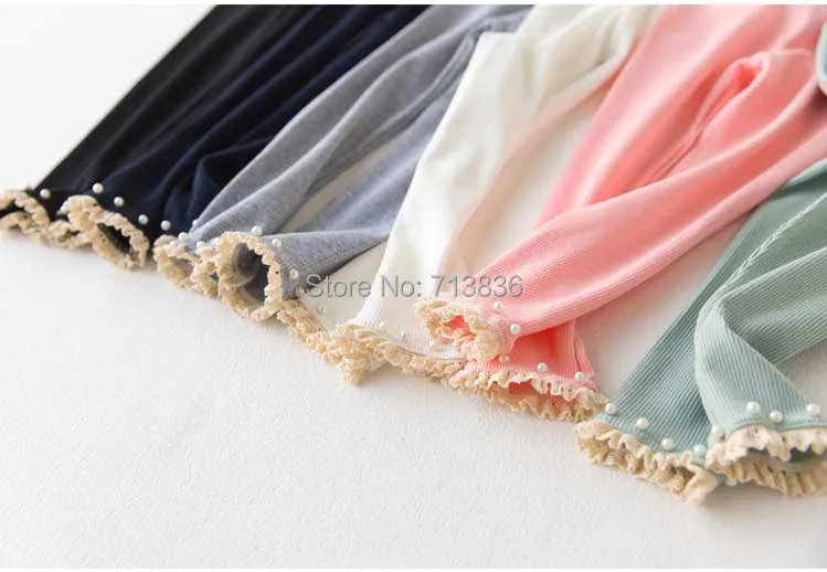 [Одиннадцать История] Бисера леггинсы для осень/весна/осень жемчуг одежда детей