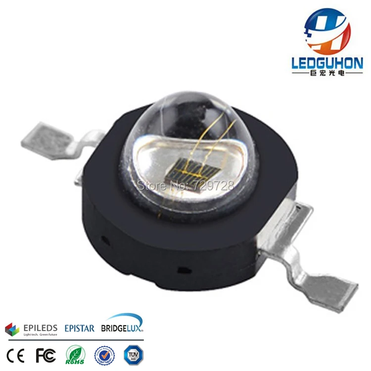 Светодиодный Диод 60 градусов 3 Вт IR нм|740nm led|ir diode 3w3w ir led |