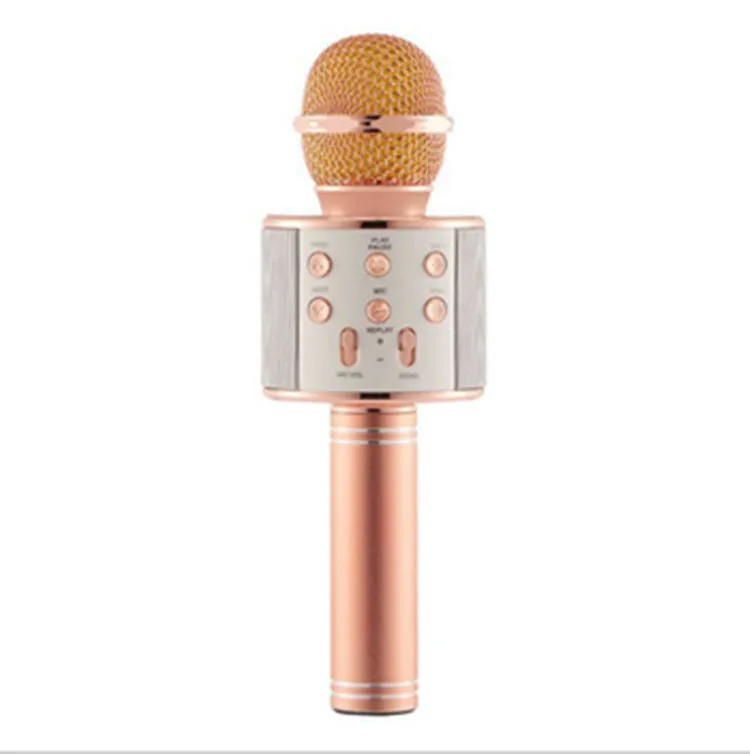 Волшебная WS858 Беспроводной bluetooth-микрофон для караоке Динамик Портативный ручной