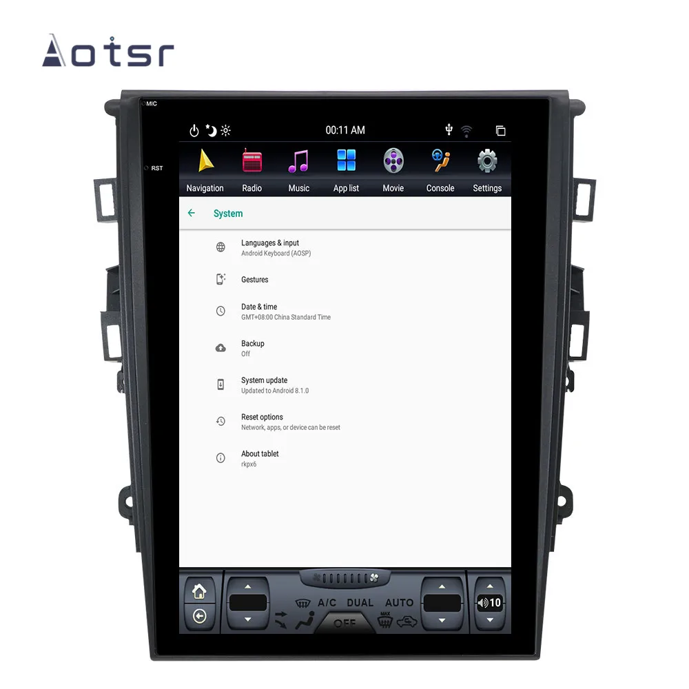 DVD мультимедийный плеер в стиле Тесла на Android 8 1 с 4 граммами GPS-навигацией для Ford
