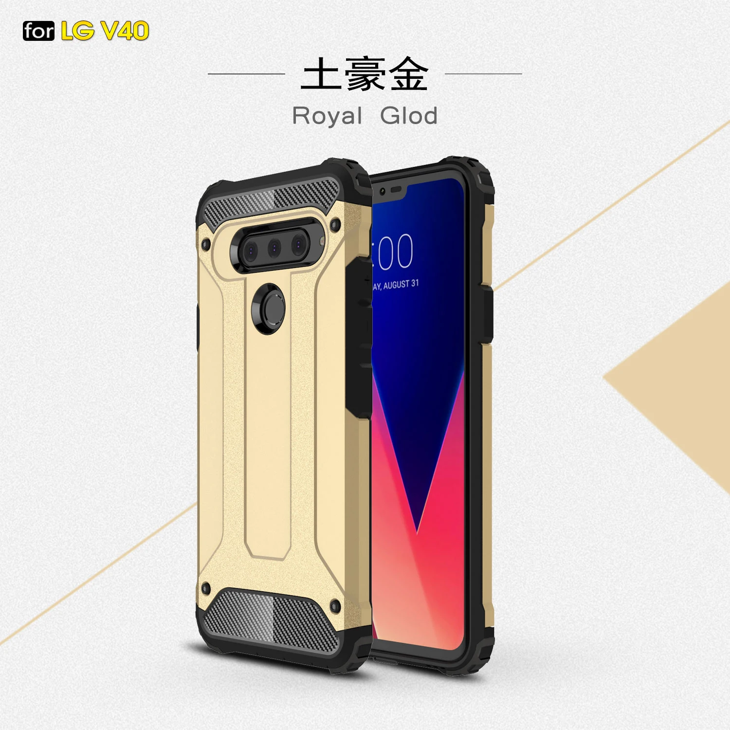 Чехол Wolfsay для LG V40 чехол 6 5 дюймов TPU + PC гибридный защитный ThinQ Thinq Coque | Мобильные