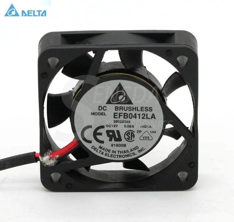 Для delta EFB0412LA 4 см Лучший тихий 40 мм вентилятор 4010 12V 0.08A cpu компьютер инвертор
