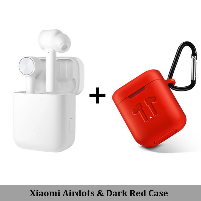 Add Red Case Беспроводные bluetooth-наушники Xiaomi Airdots Pro TWS, гарнитура с переключателем ANC ENC, управление Noice Cancel для IOS и Android, стерео наушники - Цвет: Add Red Case