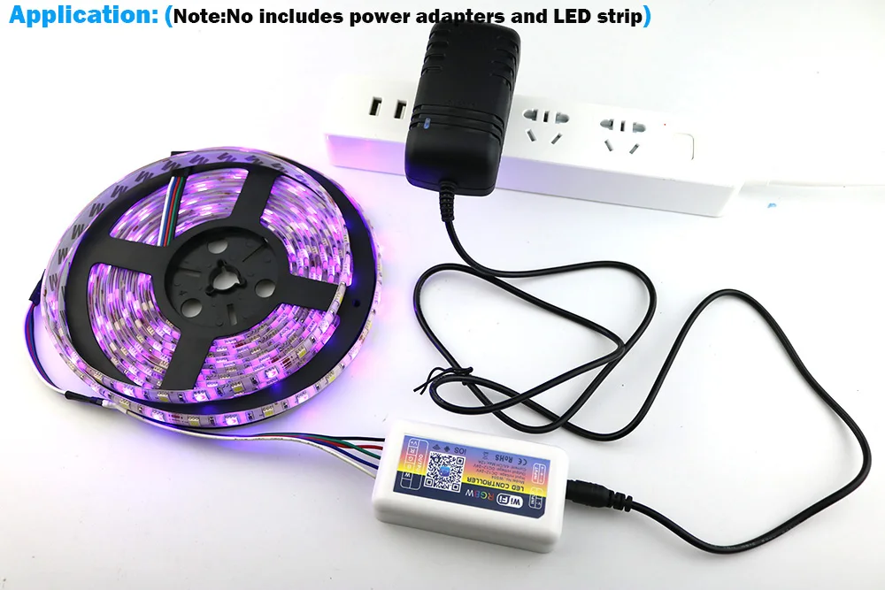DC 12 В 24 в умный светодиодный wifi контроллер RGB RGBW CCT диммер Домашний Светильник ing Alexa управление Android/IOS приложение для светодиодной ленты лампы светильник