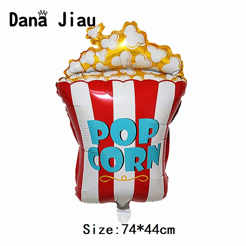 Новый фольгированный воздушный шар Danajiau для попкорна украшение торта Пончика