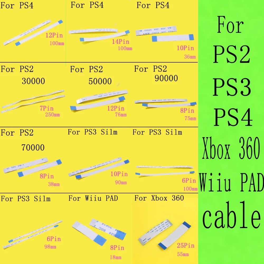 JCD 5 шт. для PS2 Slim 700xx 7000x70000 75000 77000 переключатель сброса мощности Flex Ribon | Электроника
