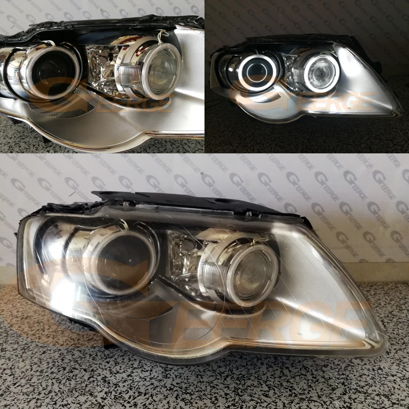 Для Volkswagen VW Passat B6 Magotan 2006-2010 ксеноновая фара отличное Ультра яркое освещение CCFL ангельские глазки комплект Halo Кольцо