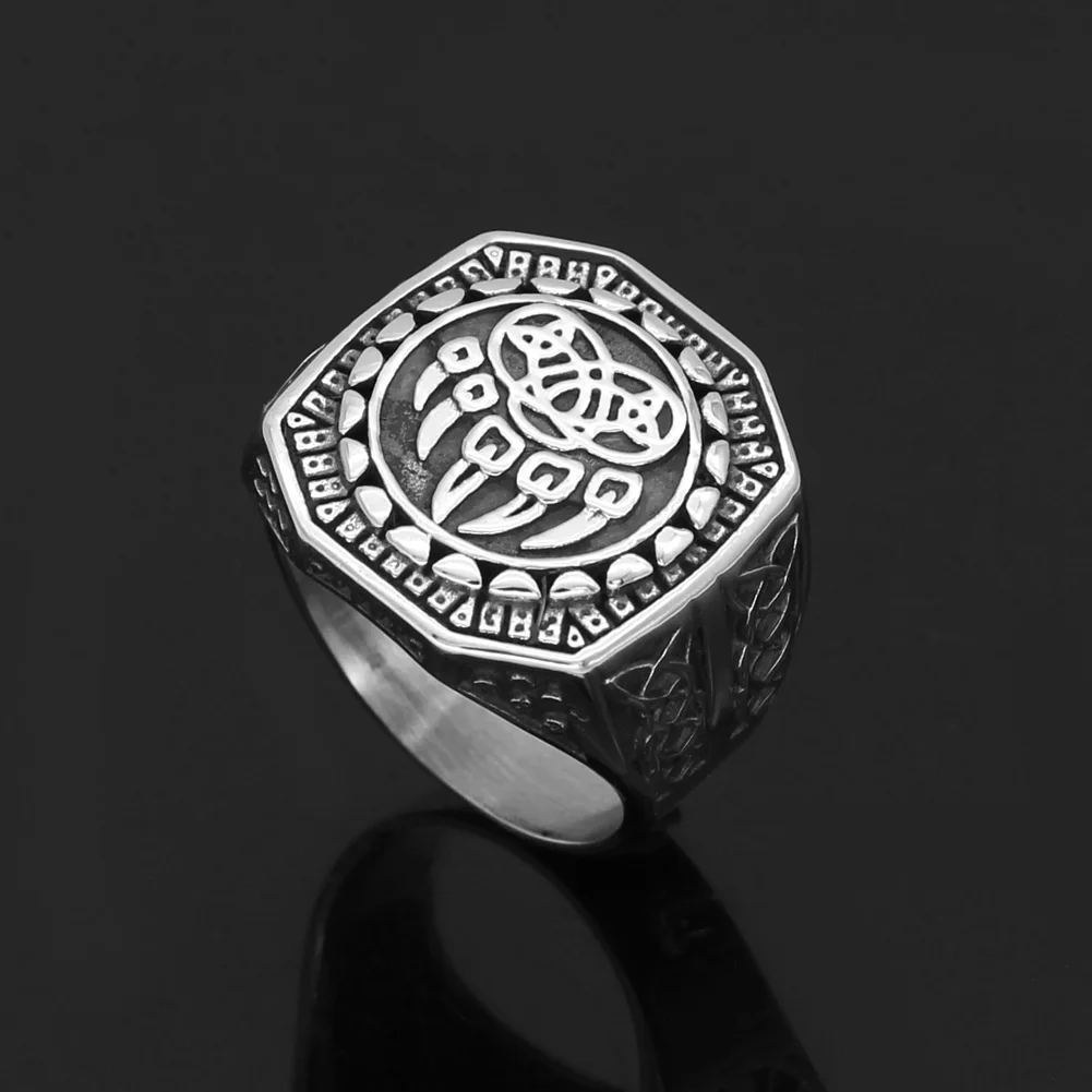 Мужской скандинавский Викинг Волчья лапа vantage кольцо ювелирные изделия из