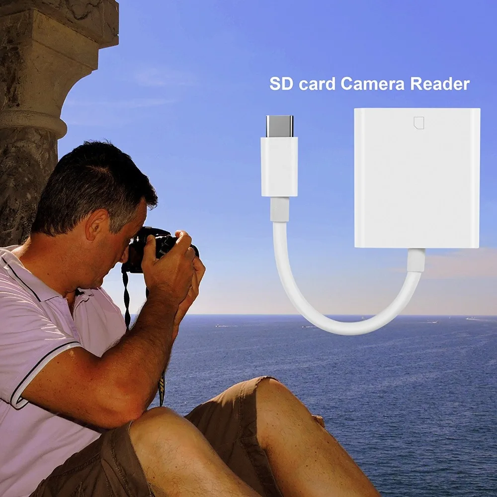 USB 3 1 Type C для SD Card Reader OTG кабель Samsung LG Android Phone Tablet Z17 Прямая поставка|Компьютерные