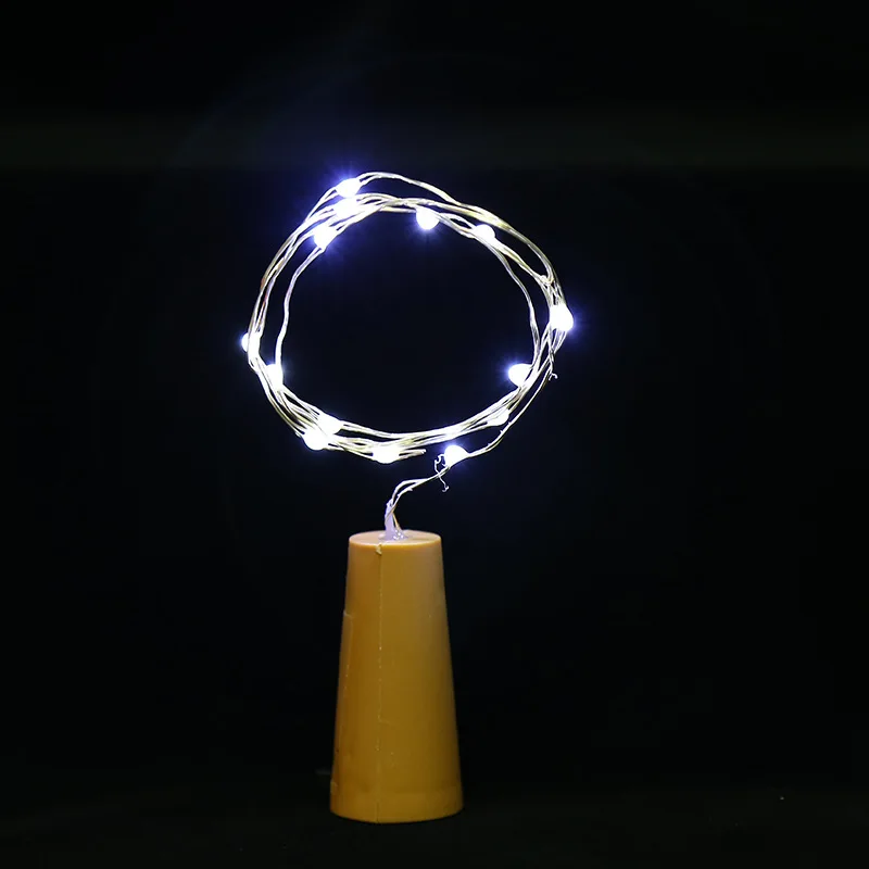 10 15 20 светодиодный DIY пробковая световая струна для бутылки вина Пробка медная