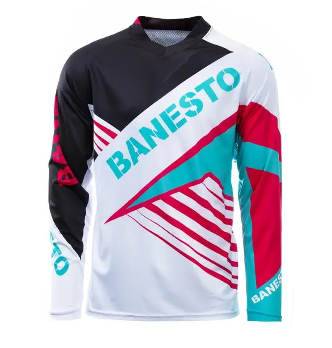 Banesto Moto Gp человек быстросохнущая езда крест горные велосипеды мотогонок Джерси велосипедная одежда наряд - Цвет: 7