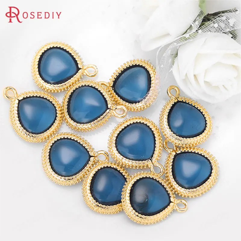 4 шт. латунные подвески с сердечками 16 х20 мм|silver charm pendant|gold pendantcharms pendants gold |