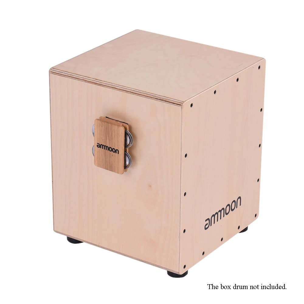 Ammoon Cajon коробка барабан компаньон аксессуары барабана 4-колокол Jingle Castanet для