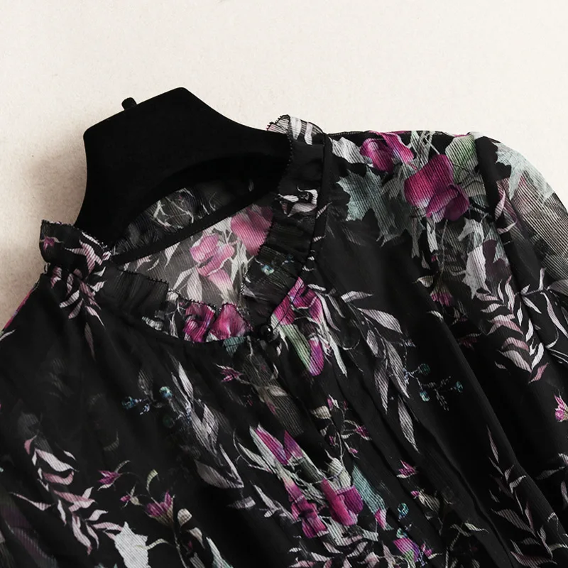 Modis в винтажном стиле с цветочным принтом 2 предмета платье для женщин со стоячим