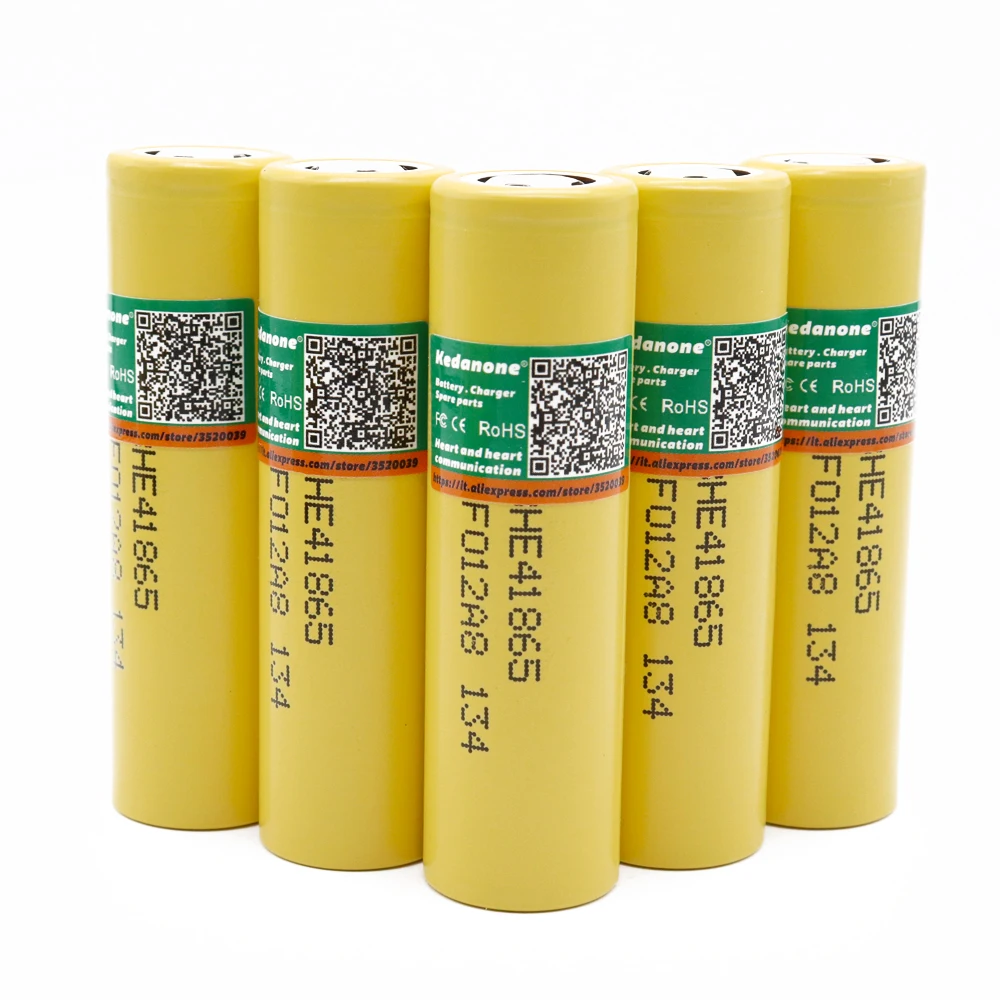 100% Новый оригинальный HE4 2500 mAh литий-ионный аккумулятор 18650 3 7 V Аккумуляторные
