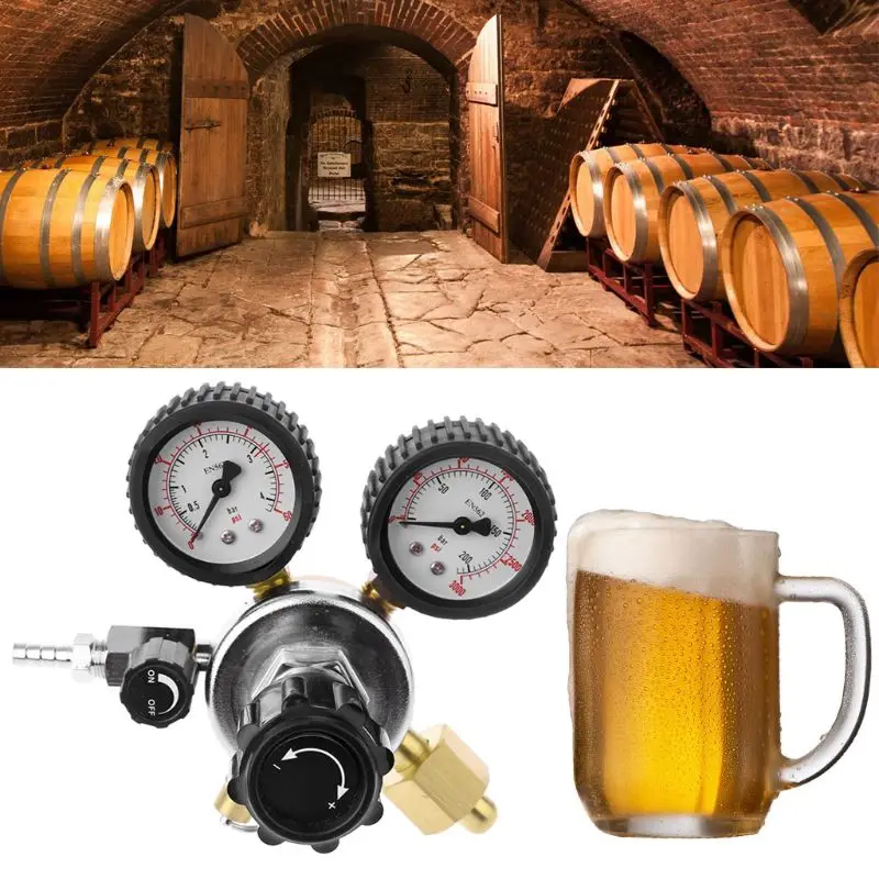 Регулятор CO2 Keg регулятор подачи пива с клапаном сброса давления для газа 0 3000PSI